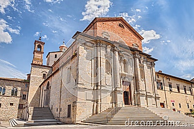 Cathedral of CittÃ  di Castello, Perugia, Umbria, Italy Stock Photo